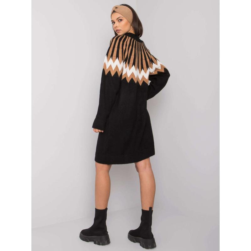 Női laza kötött ruha Shereen RUE PARIS RUE PARIS fekete