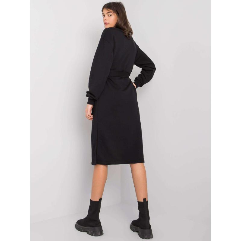 Dámské šaty s páskem Longview RUE PARIS černé 