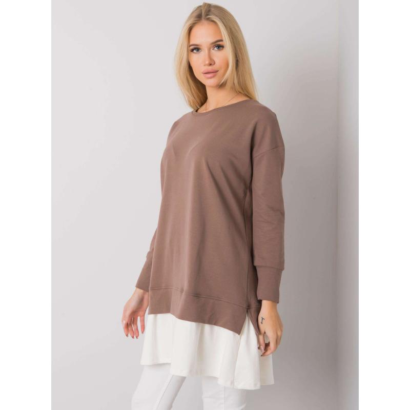 Női pamut tunika Brighton RUE PARIS barna