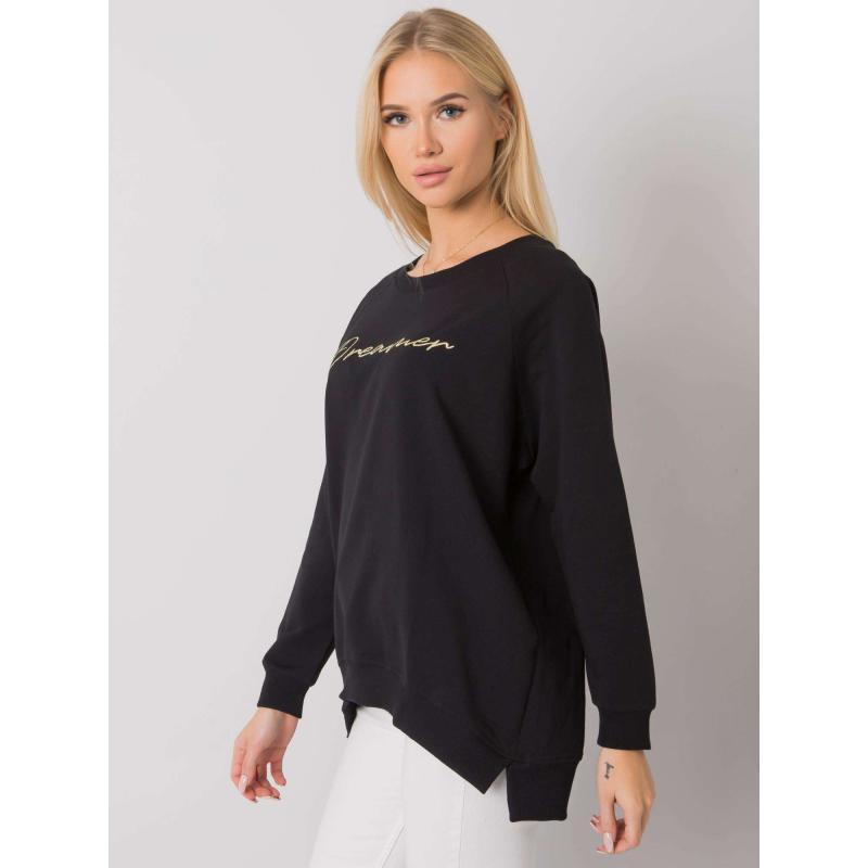 Dámská mikina s nápisem Newcastle RUE PARIS černá 