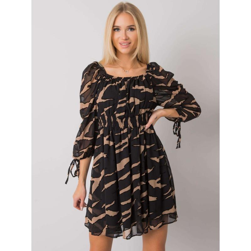 Női nyomtatott ruha PHILIPPI fekete és fehér