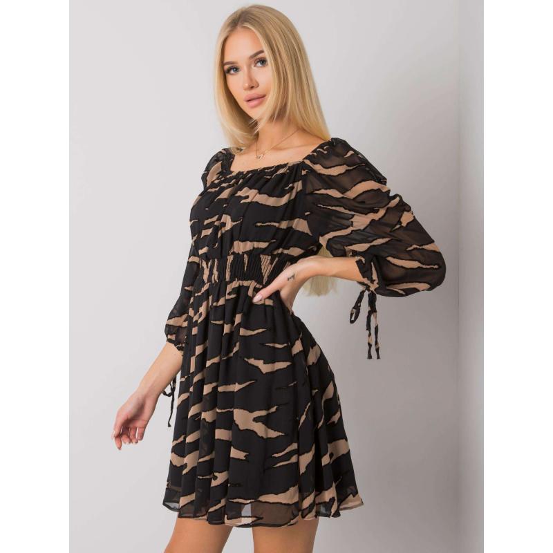 Női nyomtatott ruha PHILIPPI fekete és fehér