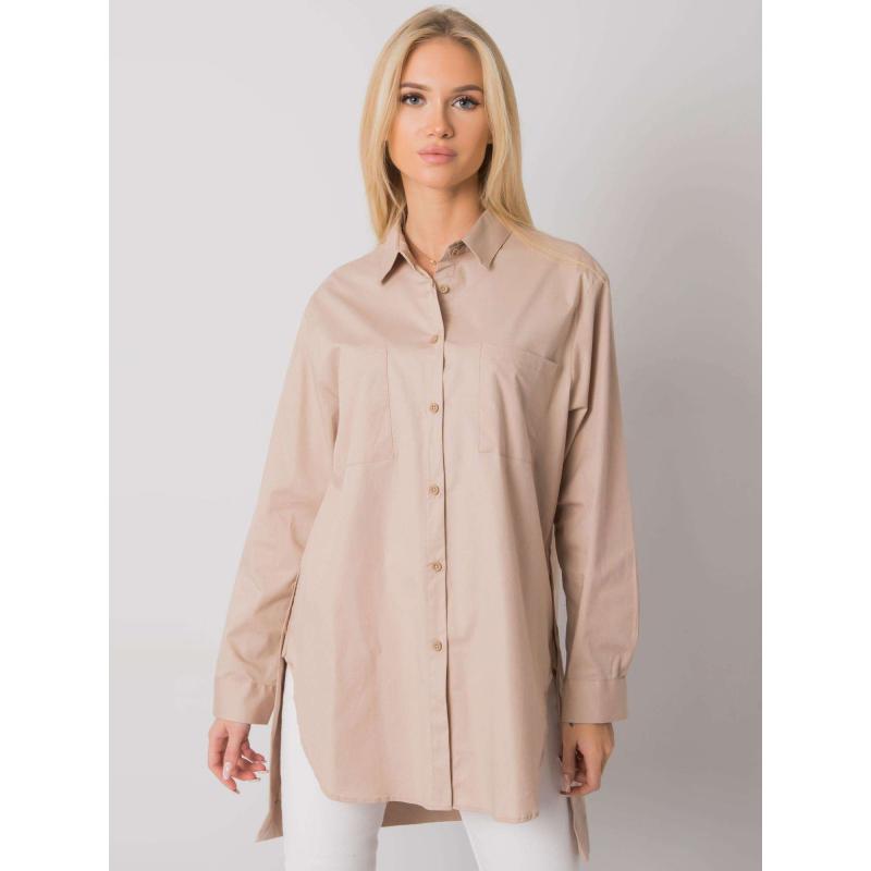 Dámská košile s rozparky AMERSHAM béžová 
