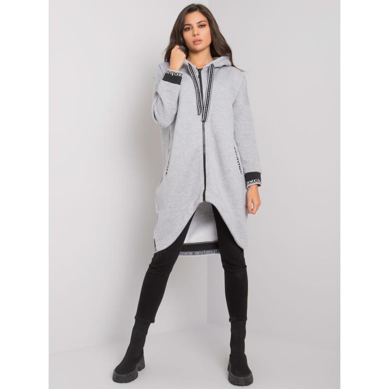 Női kapucnis pulóver MAYAR szürke