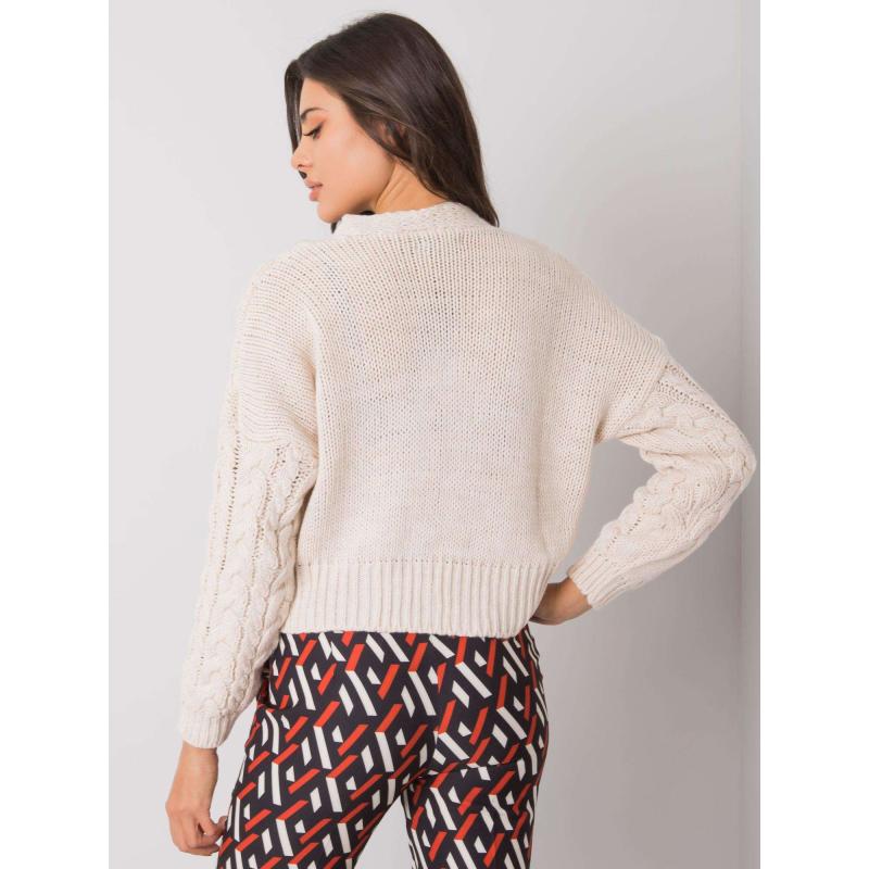 Dámsky kockovaný sveter Avezzano SUBLEVEL béžový