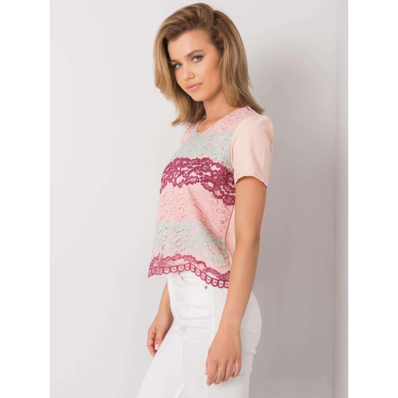 Dámská halenka  krajková  ZAHRA broskvová a vínová