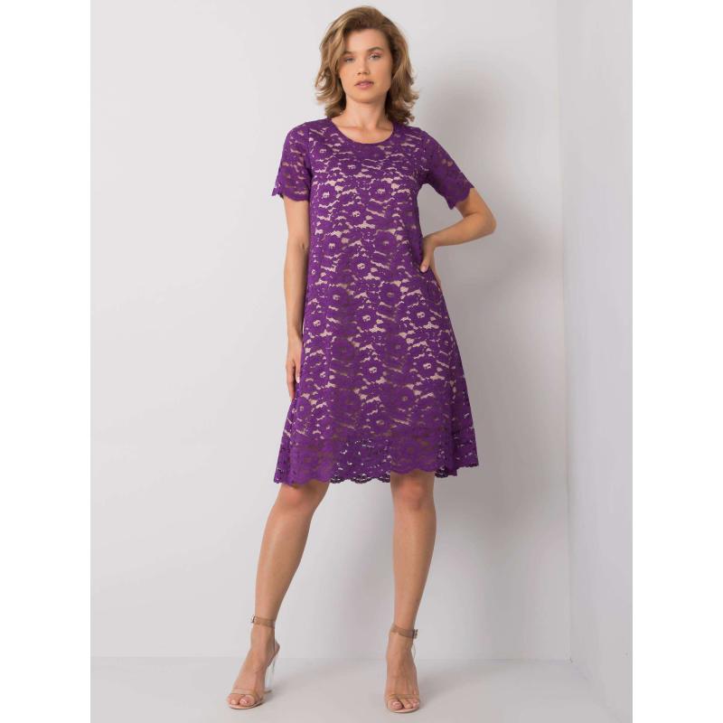 Dámske čipkované šaty LULU fialové