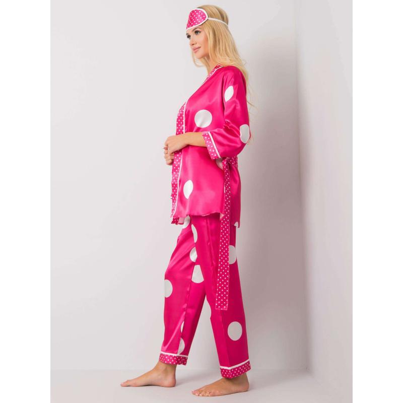 Női éjszakai szett pöttyös DOTA rózsaszín pöttyökkel