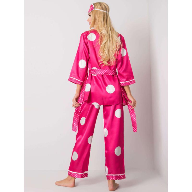 Női éjszakai szett pöttyös DOTA rózsaszín pöttyökkel