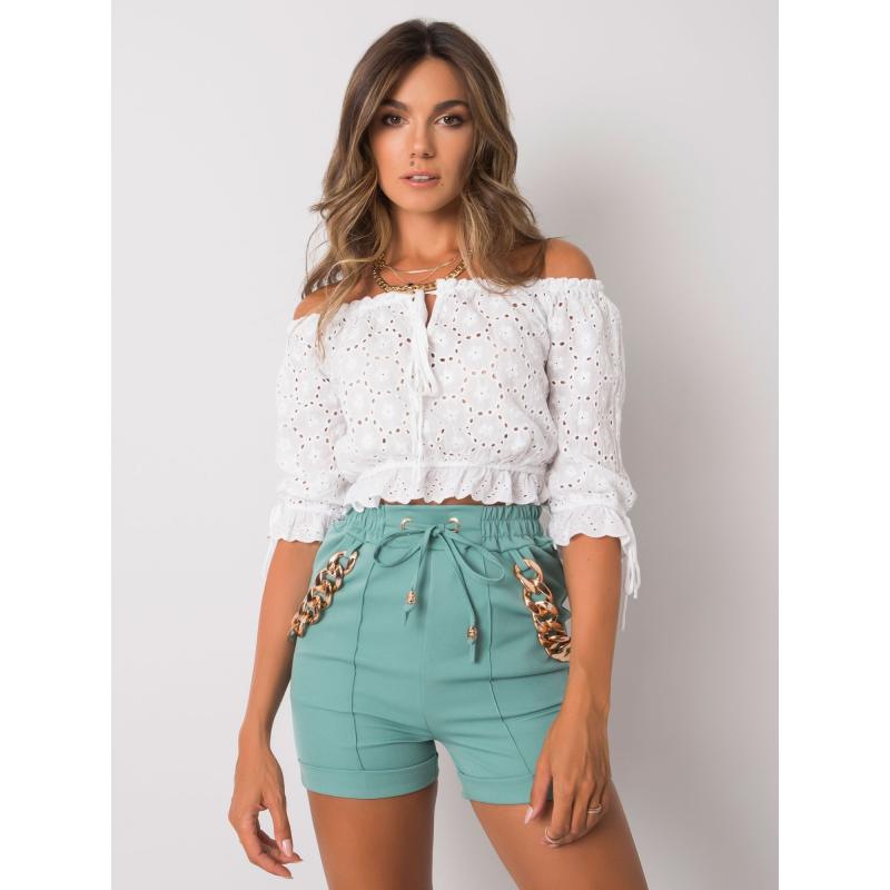 Női láncos rövidnadrág FLANNERY kék