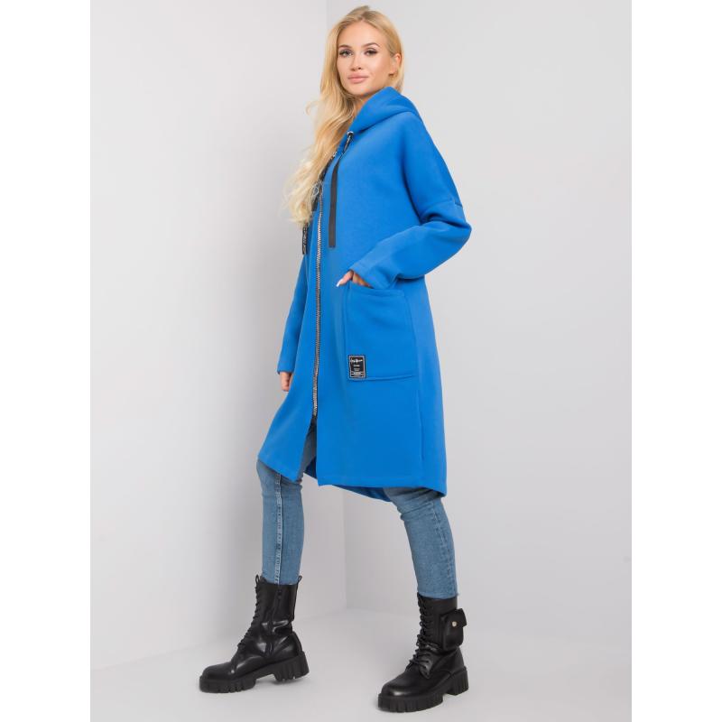 Női hosszú pulóver ELVINA sötétkék