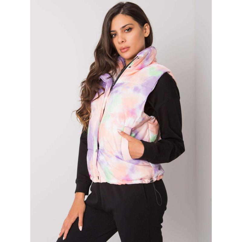 Dámská vesta prošívaná ROONIE oranžovo-fialová