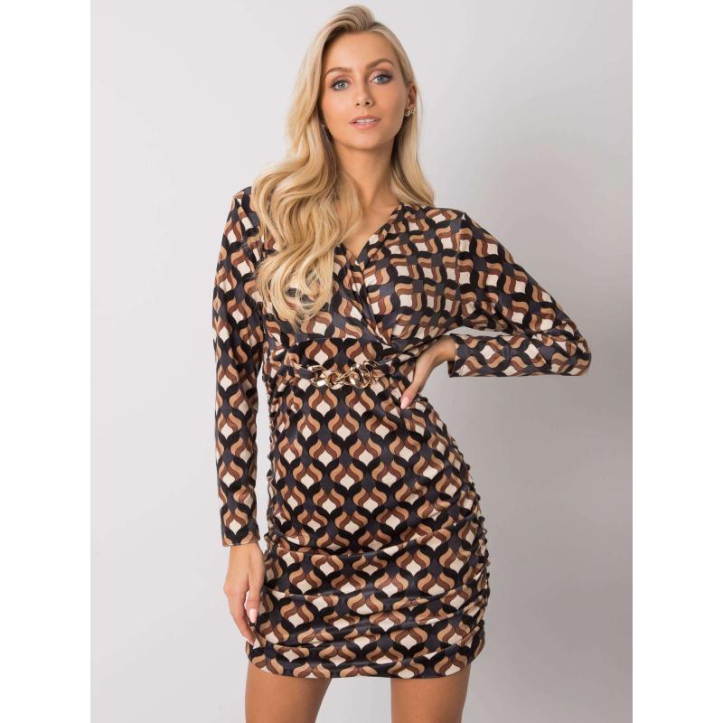 Dámské šaty se vzorem MONTILLA černé 