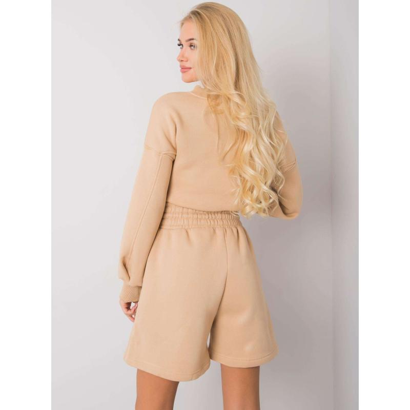 Dámské šortky teplákové LARIANNA hnědé