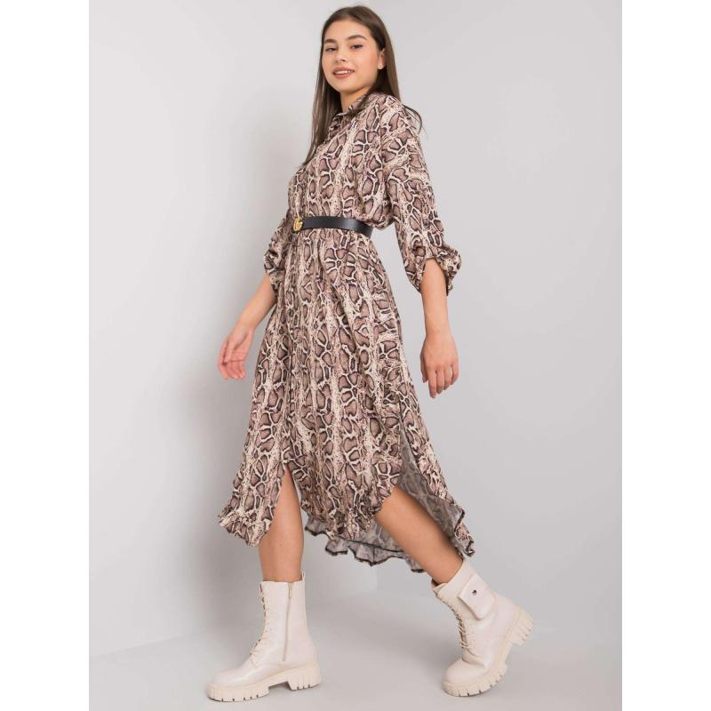 Dámské šaty Valdosta OCH BELLA béžové 