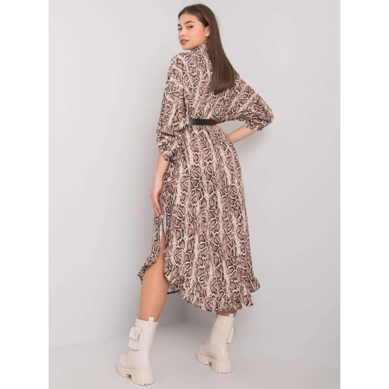 Dámské šaty Valdosta OCH BELLA béžové 