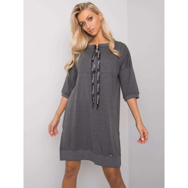 Dámské šaty EARNESTINE tmavě šedé 