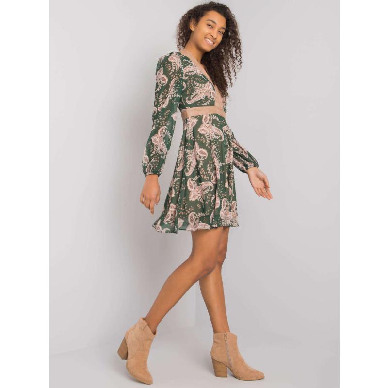 Női mintás ruha LAUDERHILL zöld