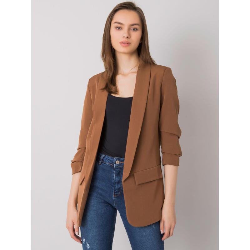 Dámské sako Eva OCH BELLA hnědé 