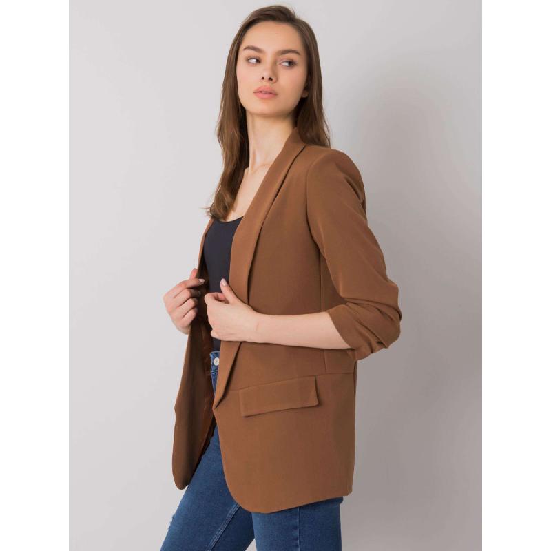 Dámské sako Eva OCH BELLA hnědé 