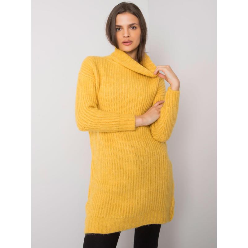 Dámsky sveter s rolákom Daventry RUE PARIS yellow