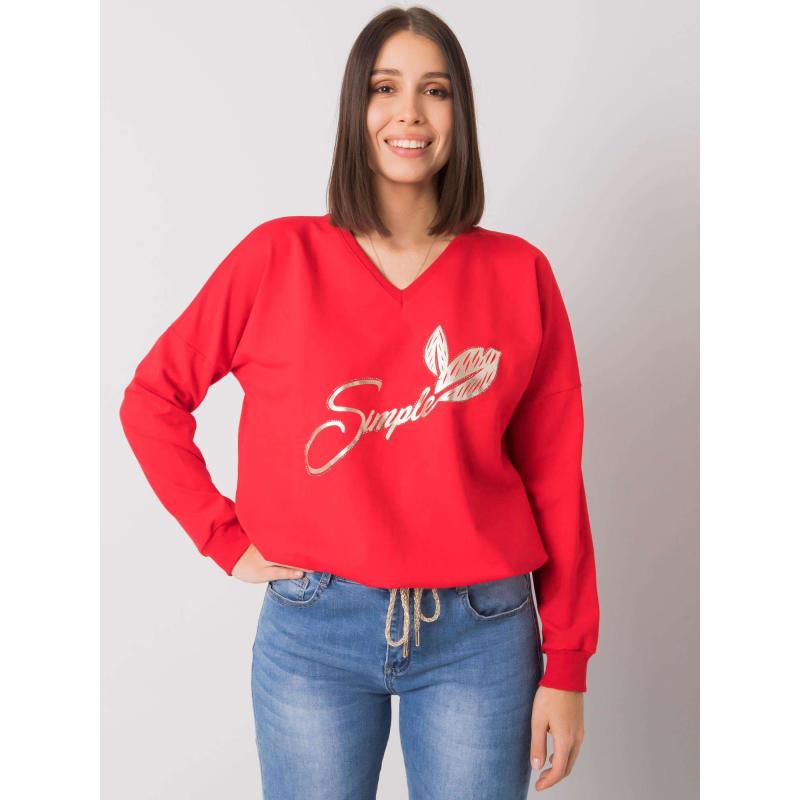 Dámská halenka plus size JILEE červená 