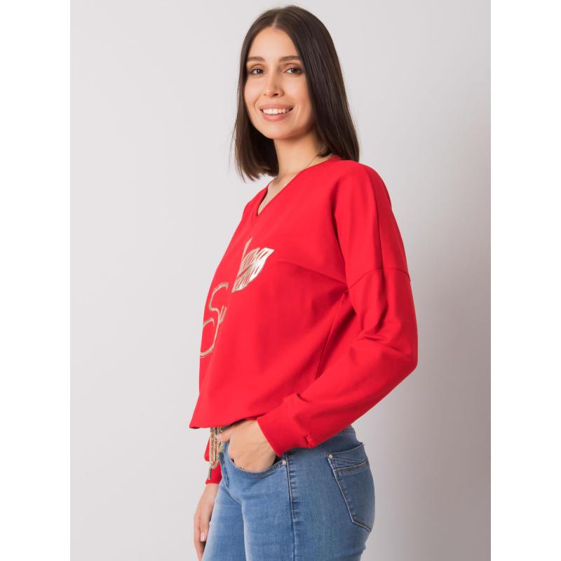 Dámská halenka plus size JILEE červená 