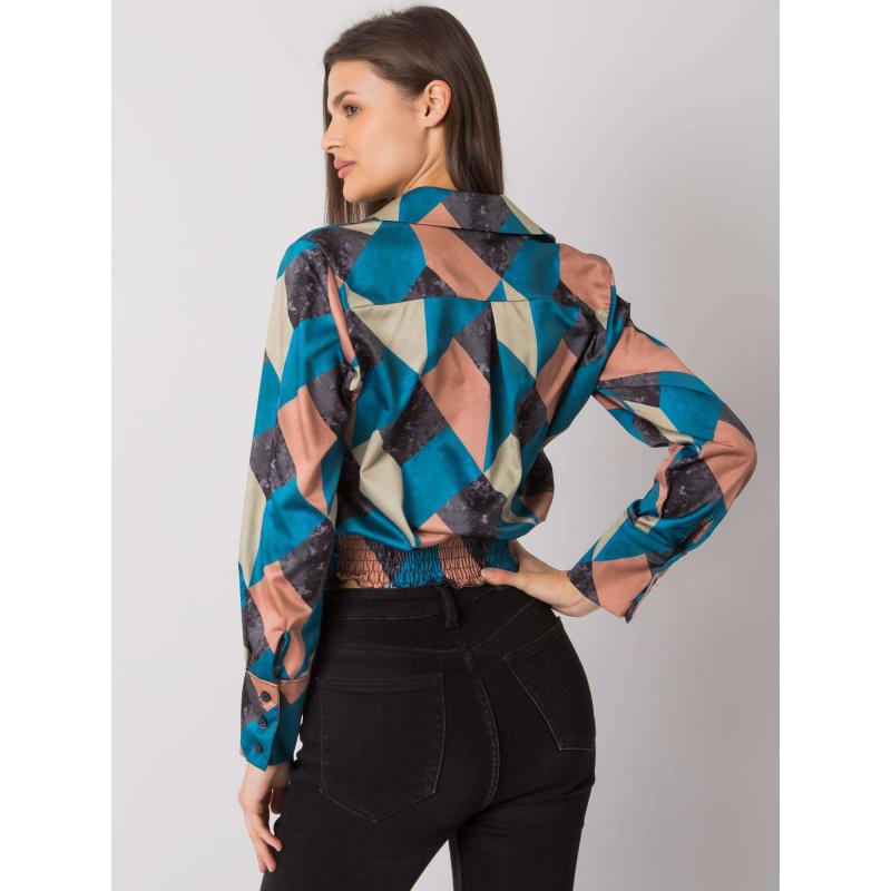 Dámská halenka se vzorem GRIZELLA modrá