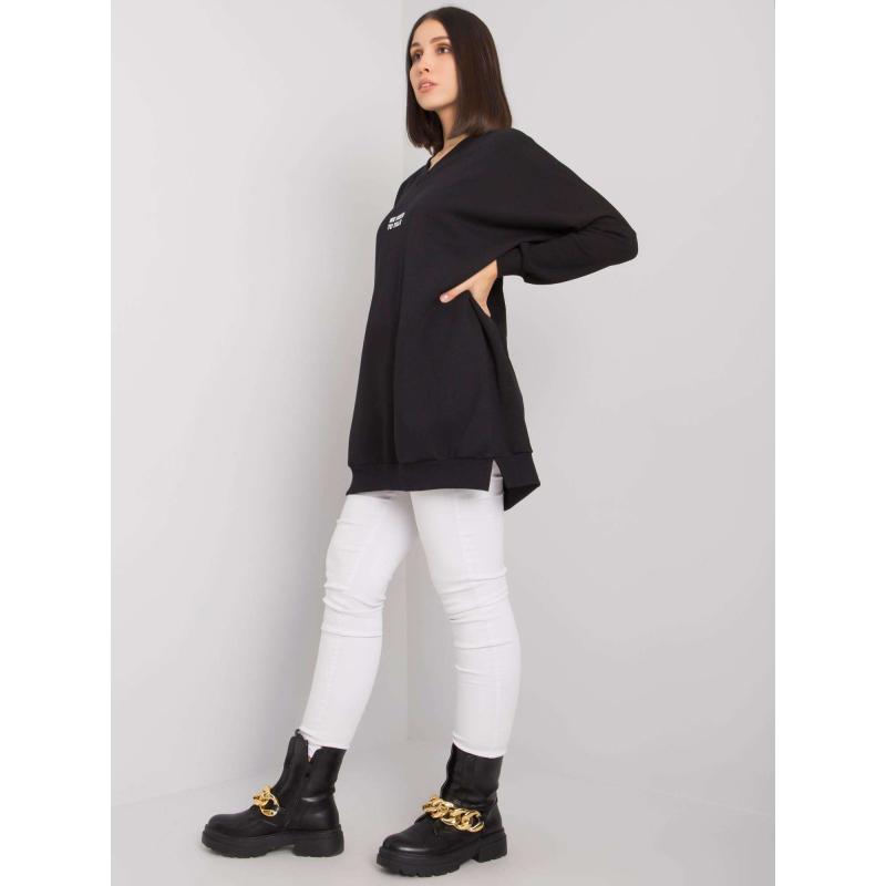 Dámská tunika z bavlny plus size RAELLLA černá  