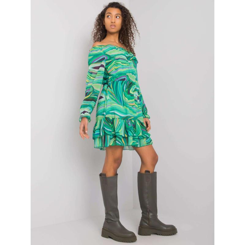 Női fodros ruha spanyol EDMONTON zöld