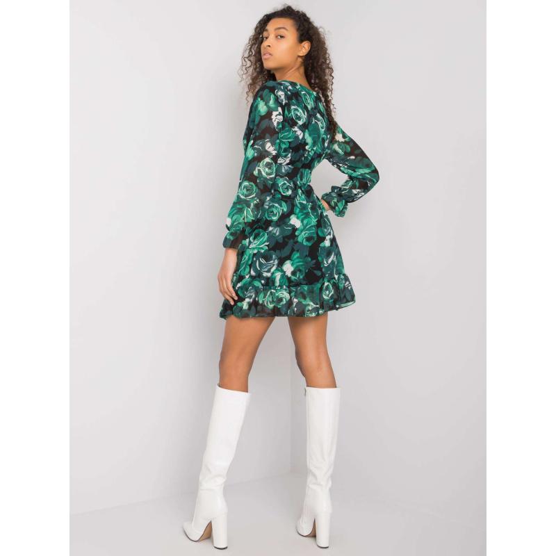 Női ruha övvel COURTENAY zöld