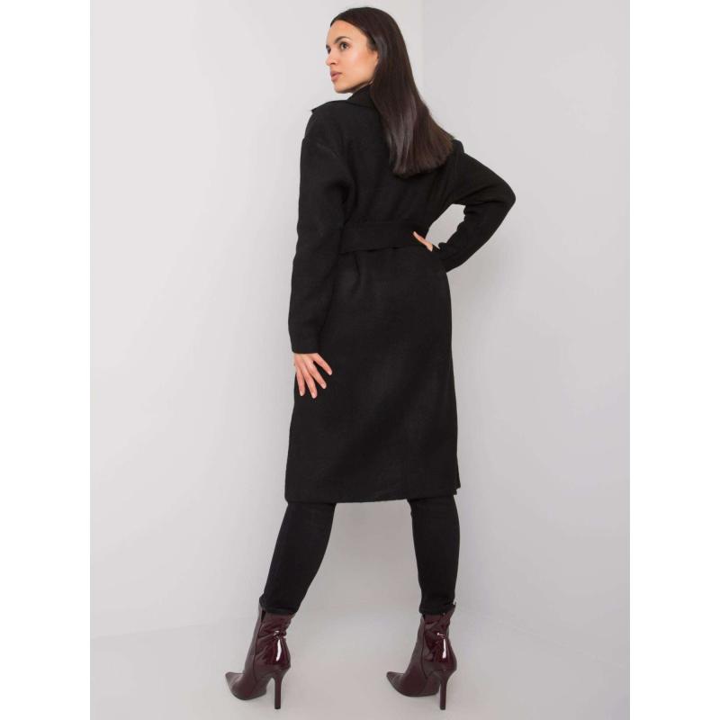 Cordie RUE PARIS fekete női kardigán nyakkendővel