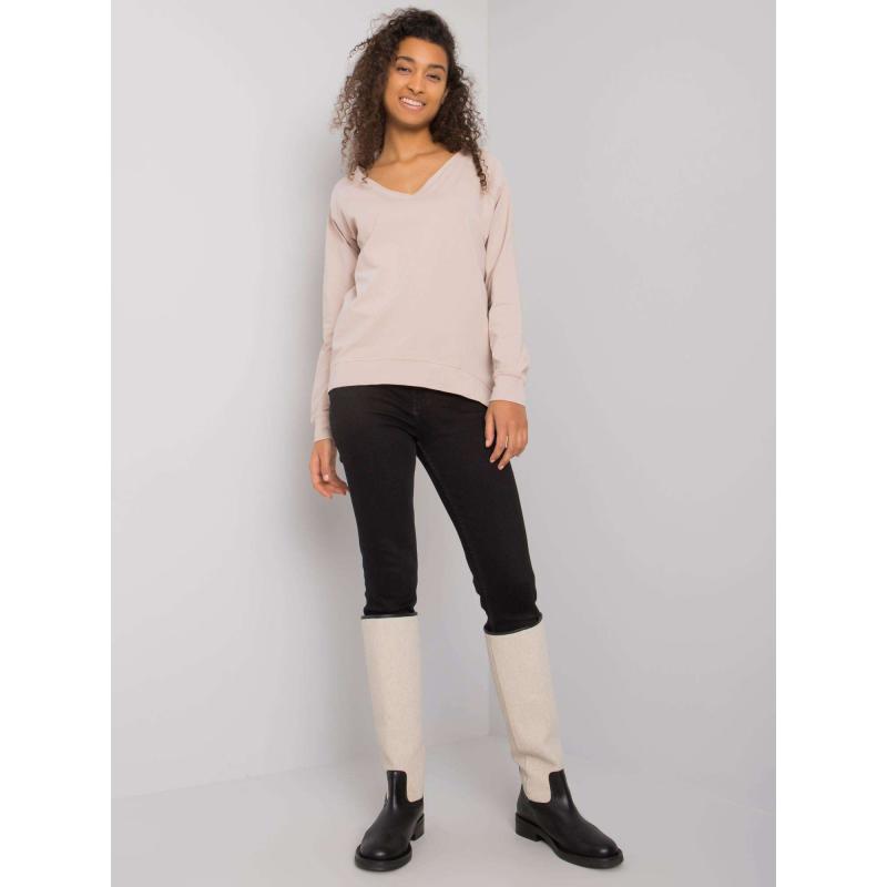 Dámská halenka s dlouhým rukávem Alexie RUE PARIS béžová 