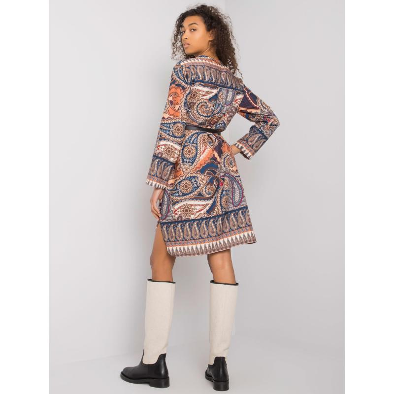 Női nyomtatott ruha VANCOUVER tengerészkék