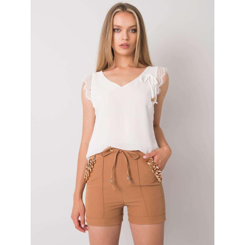 Dámsky top s čipkou SAPPHIRE biely