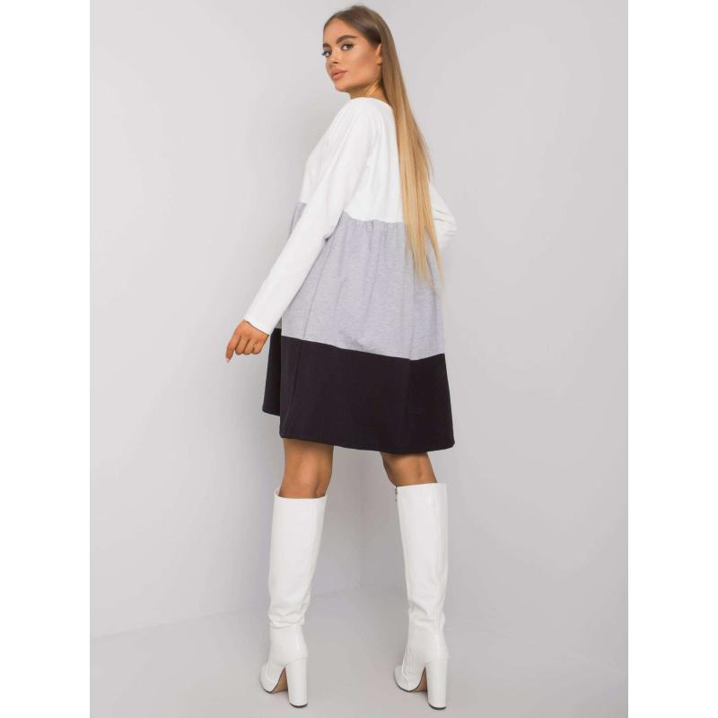 Dámské šaty s dlouhým rukávem Emine RUE PARIS šedé  