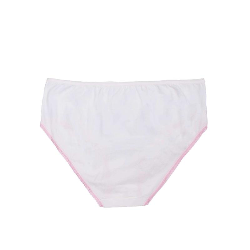 Dámské kalhotky s potiskem BETHAN bílé a růžové 