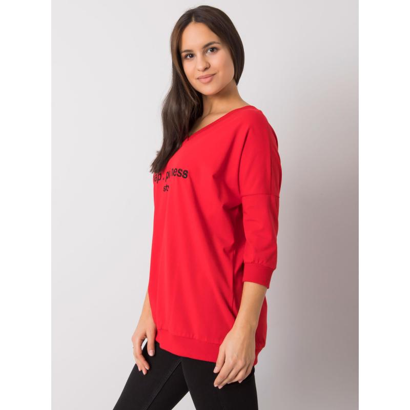 Dámská mikina s nápisem Jolanda RUE PARIS červená 