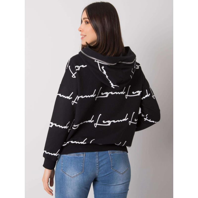 Dámská mikina s kapsou plus size JOSSY černá