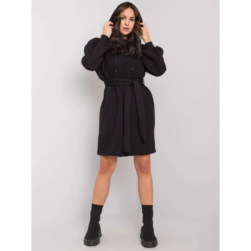 Dámské šaty s páskem RAELLA černé 