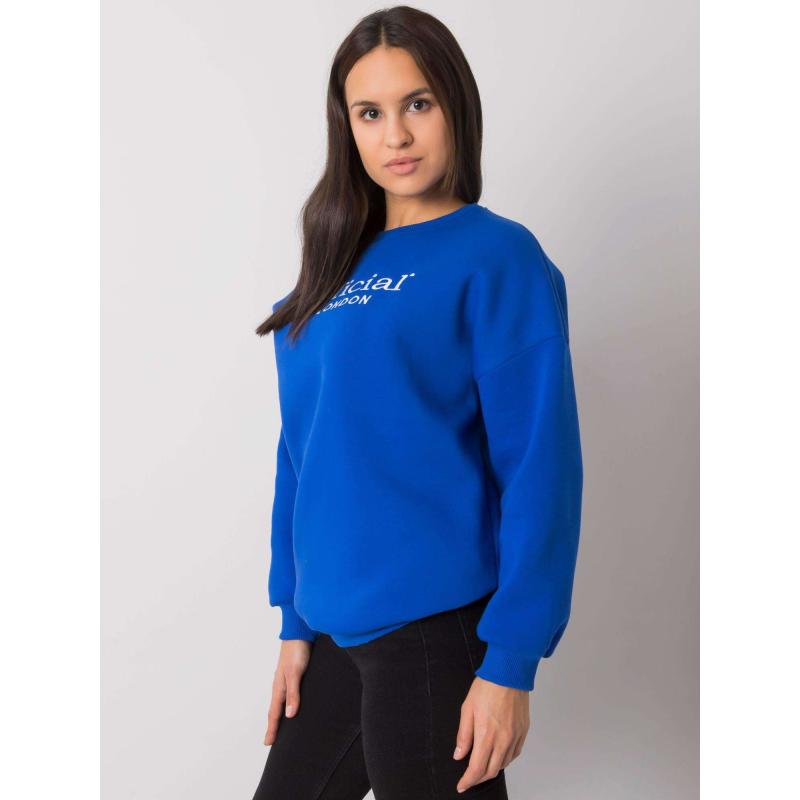 Női kapucnis pulóver CHERBOURG sötétkék