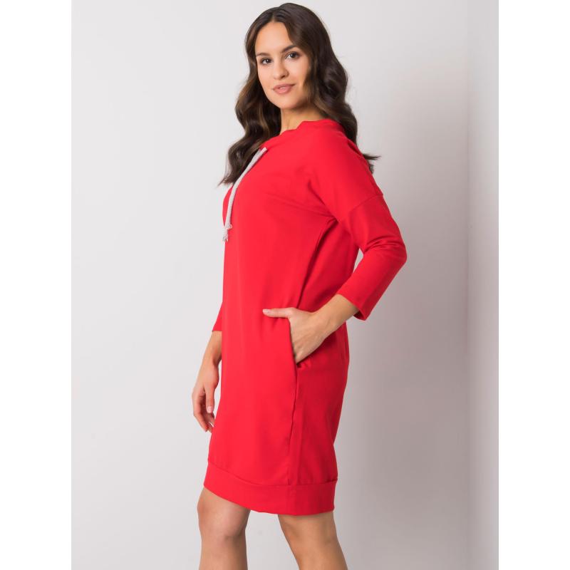 Női pamut ruha PAULIE piros