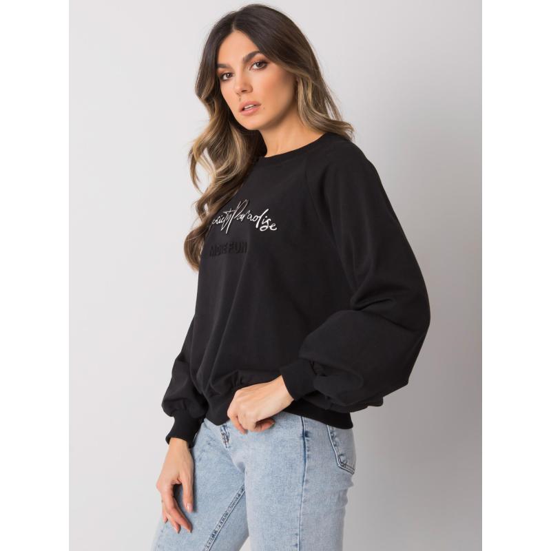 Női kapucnis pulóver Harriette RUE PARIS fekete