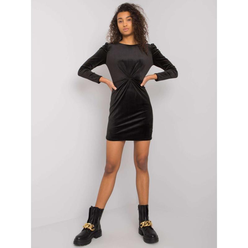 Női hosszú ujjú ruha Ellara RUE PARIS fekete