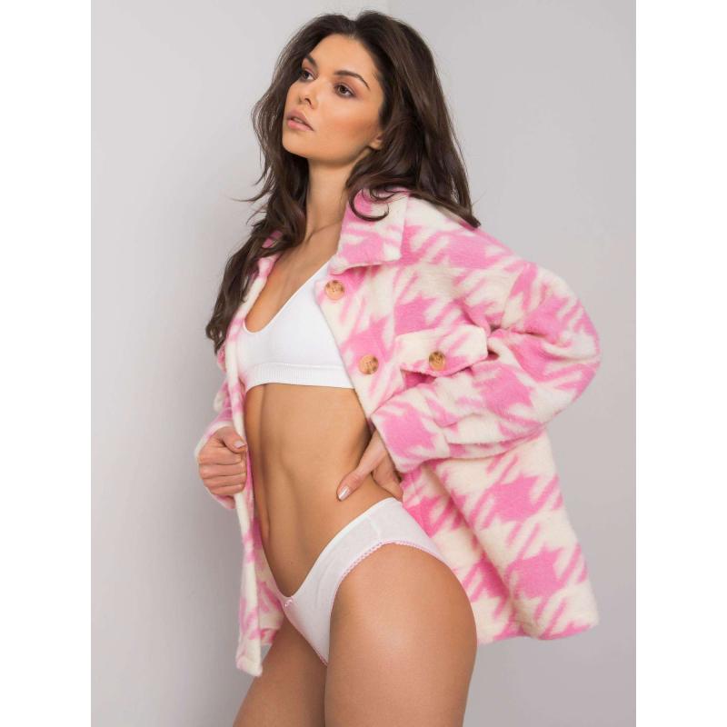 Dámske nohavičky s jemnými vzormi FELIE bielo-ružové