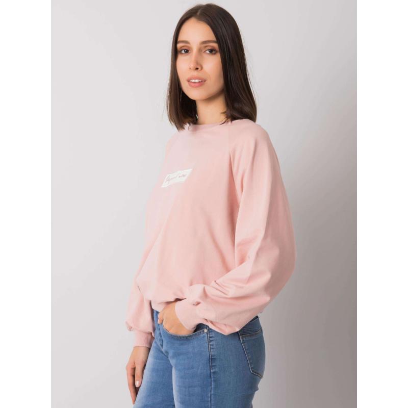 Női plus size kapucnis pulóver HARLETTE rózsaszín