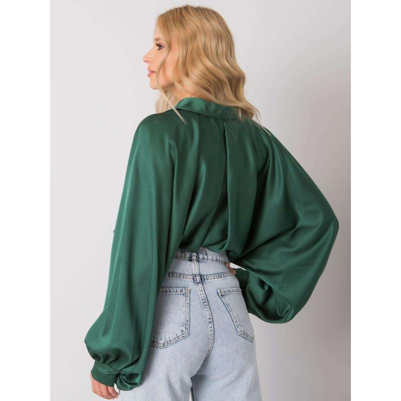 Női széles ujjú ing CRISTINA Zöld