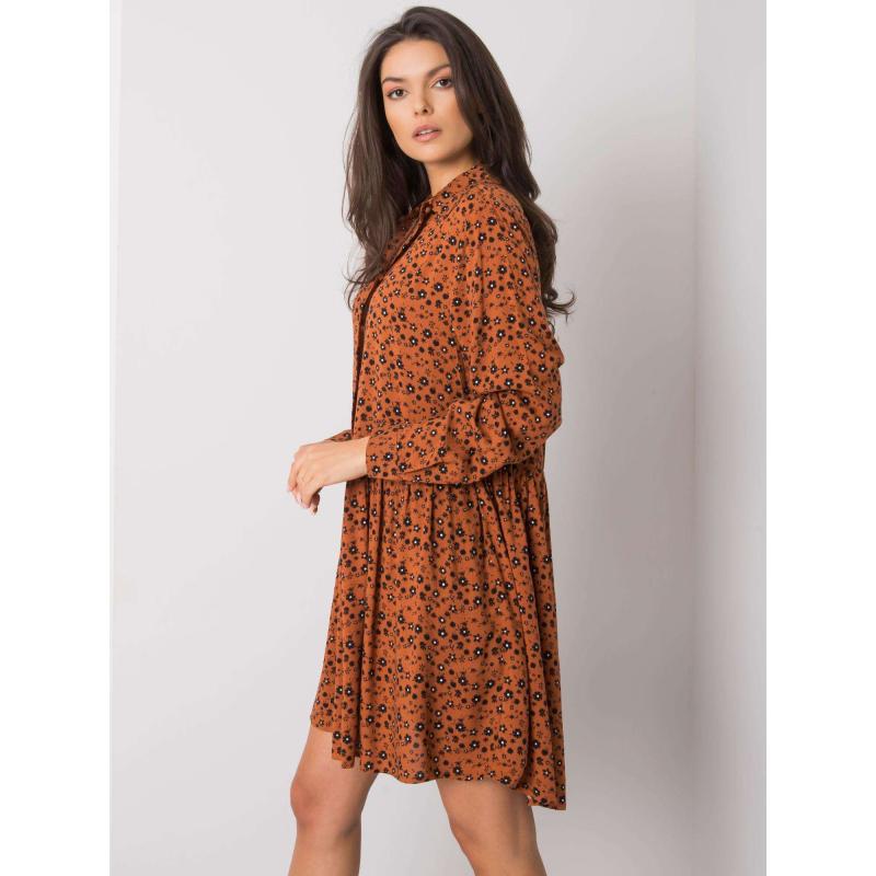 Dámske šaty s potlačou Rima FRESH MADE hnedé