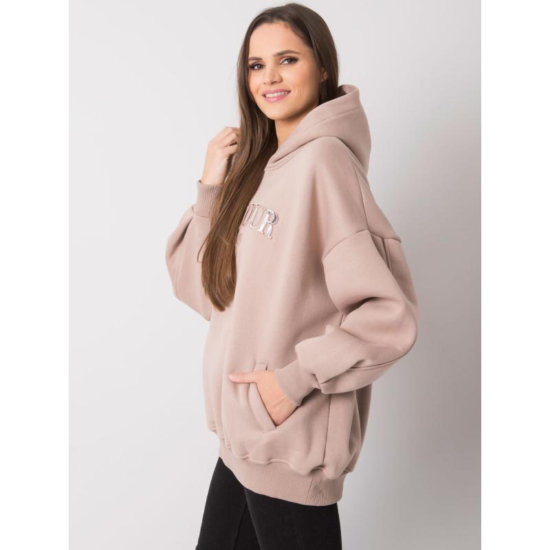 Dámská mikina Lille khaki RUE PARIS tmavě béžová 