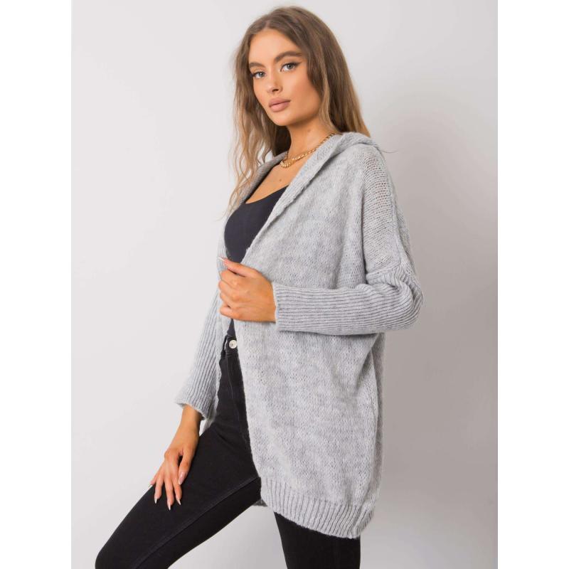 Női kapucnis pulóver Pierrette OCH BELLA szürke